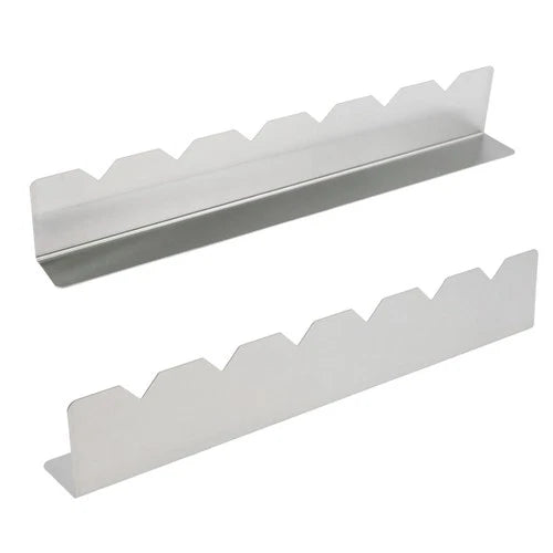 2 Pcs Stainless Steel Skewer Rack with 6 Notch, Universal BBQ Skewers Holder ...