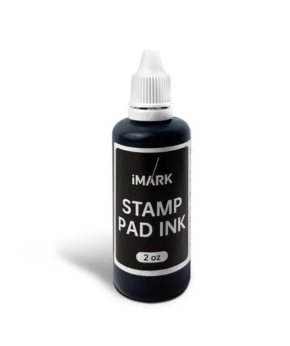 iMARK Premium Refill Ink for Self-Inking Stamps Daters Stamp Pads 2 oz Black