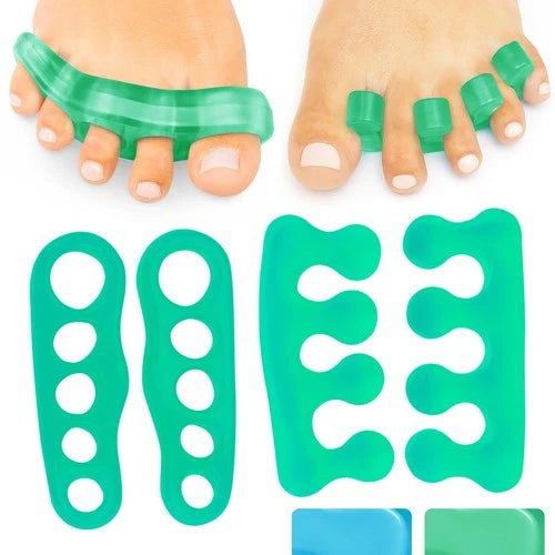 Toe Separators for Men & Women Medium (2 Pairs) - Silicone Gel Spreaders - Th...