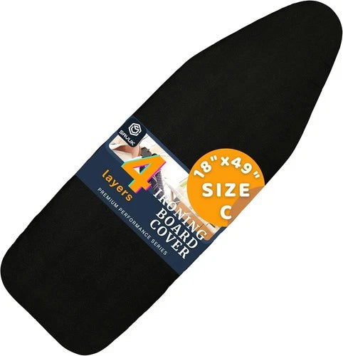 Ironing Board Cover and Pad 18x49 Extra Wide Thick Heat Reflective Non Stick