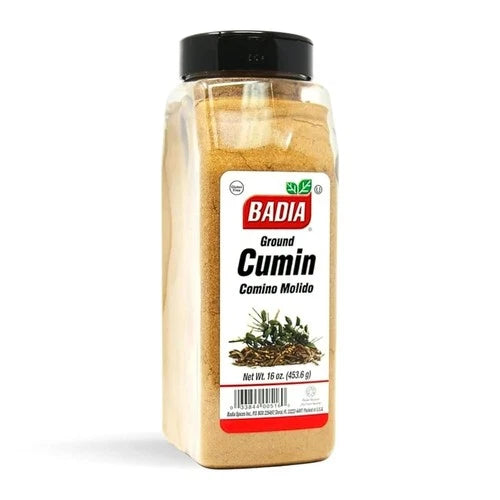 Badia Ground Cumin, 16 Oz ?Comino Powder for Authentic Aromatic Flavor in Cooki