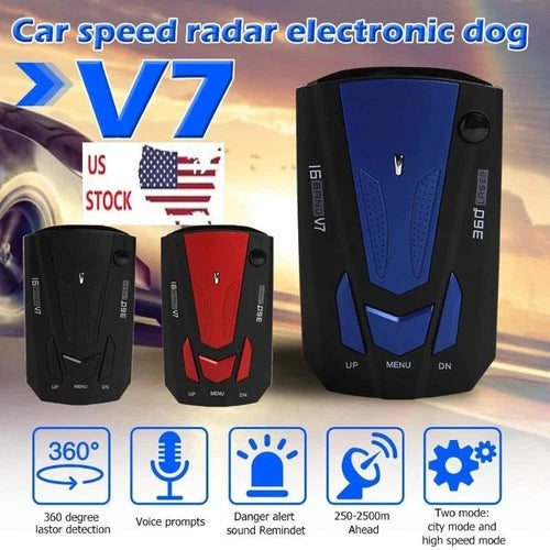 Car Anti-Police Speeding Laser Radar Detector Voice Alert Warning 16 Band 360?