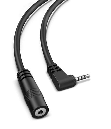 2.5mm Dash Cam Rear View Camera Extension Cable, (6Ft Thicker) 90 Degree Backup