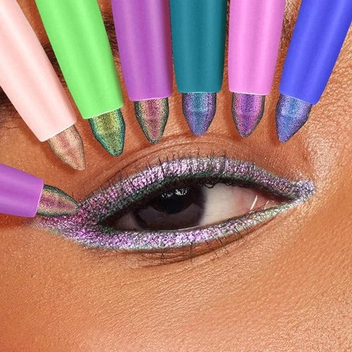 Chameleon Eyeliner Pencil Set 6 Pack Multichrome Waterproof Makeup