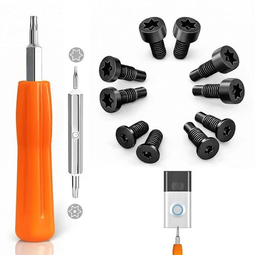 Doorbell Screws & Screwdriver Kit Replacement for Ring Video Doorbell 2 3 4
