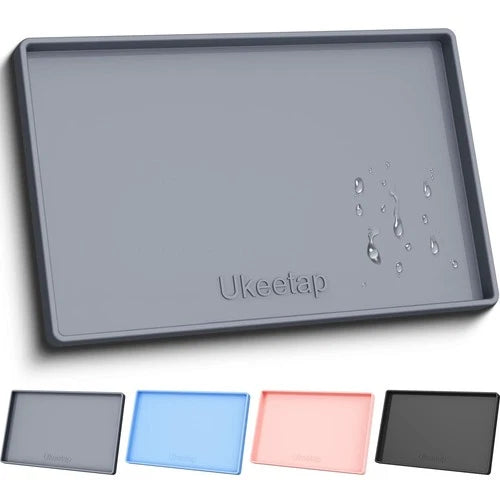 Extra Thick Silicone Mat Waterproof with Raised Edge 34