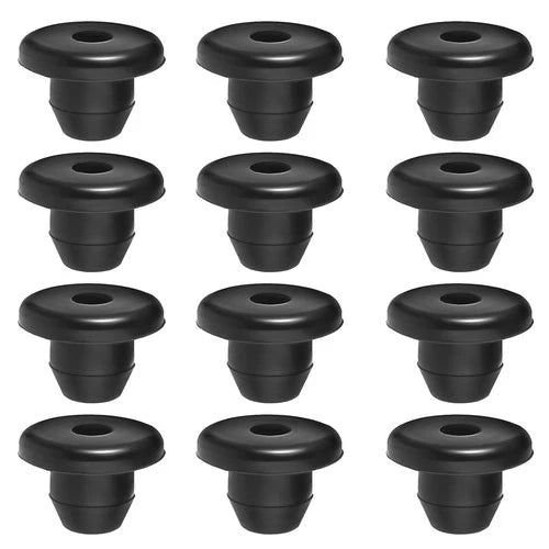 12 Pack Rubber Jack Oil Plug, Hydraulic Jack Oil Plug Flat-Head Rubber Hydraulic