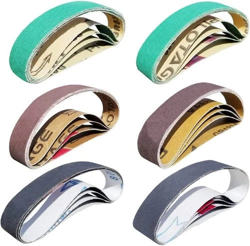 24 Pcs 3/4 x 12 Replacement Knife Sharpener Sanding Belt Kit for Work Sharp K...