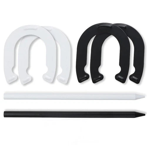 Horseshoes outside Game for Children, Steel Horse Shoes Game Kit Outdoor Games f