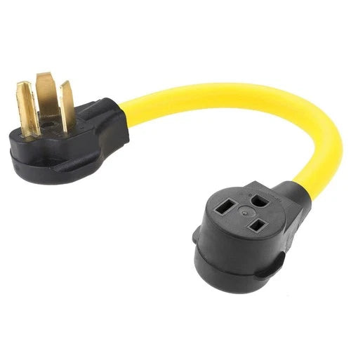 NEMA 10-30P to 6-50R Welding Adapter Cord, 30 Amp 3 Prong Male Plug to 50 Amp