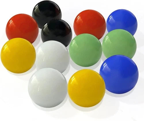 60 Pcs Glass Marbles Bulk for Games, 0.63 Inch, Multi-Color, Craft & STEM Activi