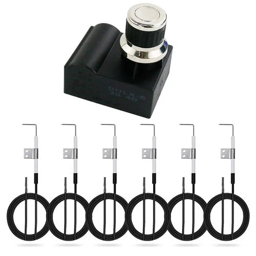 Universal 6 Outlet Push Button Ignitor Kit for Nexgrill and Most Grill Models