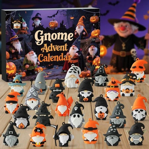 Gnome Advent Calendar 2026 Halloween,24 Day Halloween Countdown Calendar with 24