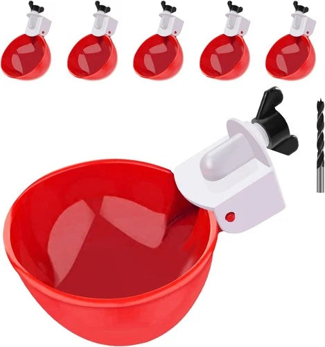 EOKOICA Chicken Waterer Cups 6 Packs Large Chicken Watering Cups Automatic