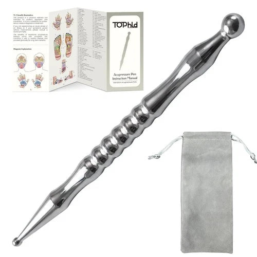 Acupuncture Pen, Premium Stainless Steel Acupressure Pen for Muscle Tension P...