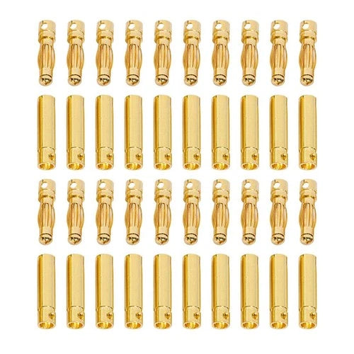 20 Pairs 4.0mm 4mm Banana Bullet Connector Plug Male Female for RC Battery.