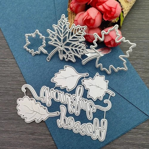Thanksgiving Fall Metal Die Cuts for Card Making Embossing Stencils Includes Map