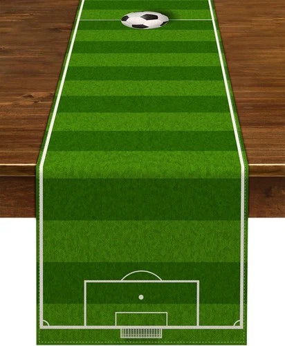 Nepnuser Linen Soccer Table Runner Sport 13