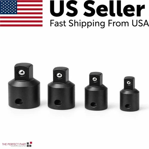 4 Pack Air Impact Socket Adapter Set 3/8