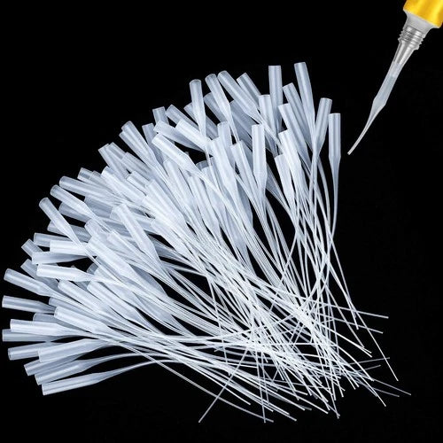 200 Pcs Micro-Tips Plastic Glue Bottle Tips Glue Extender Precision Applicator f