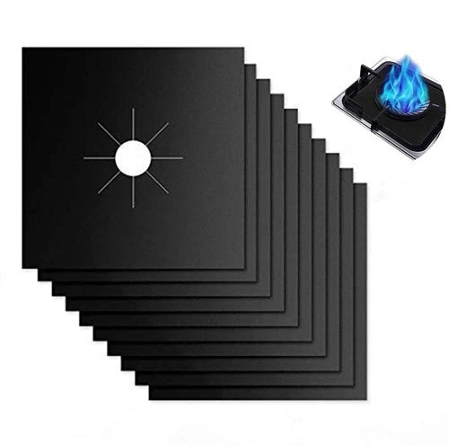 Paquete de 10 fundas reutilizables para quemadores de estufa.