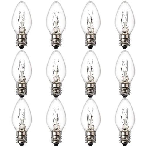 15 Watt Himalayan Salt Lamp Bulbs, 12Pack Dimmable Rock Salt Night Light Bulbs w