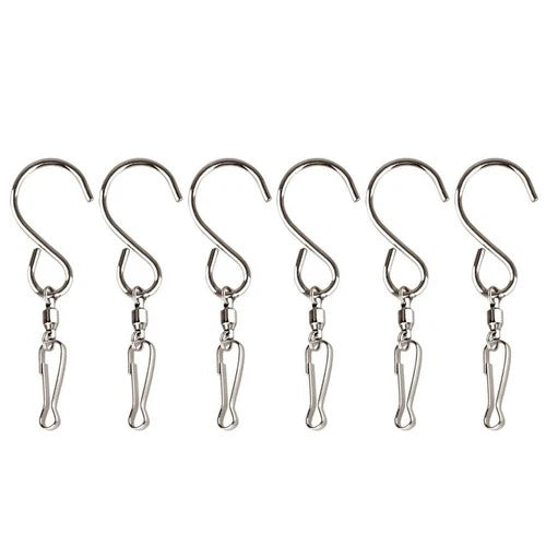 Swivel Hooks Clips for Hanging Wind Spinners Wind Chimes Crystal Twisters