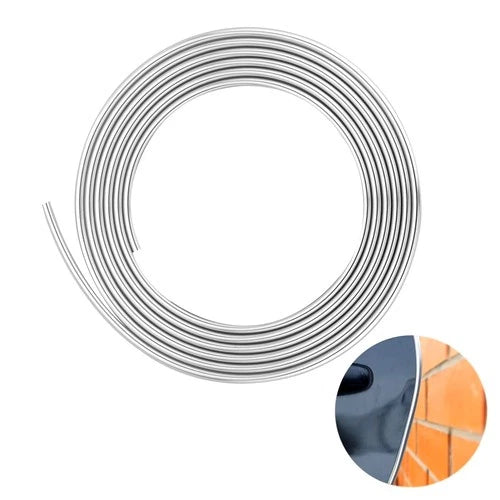 Car Door Edge Guards Chrome Silver Universal U Shape Moulding Trim Strip Auto...