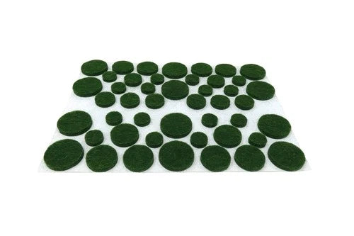 Self-Adhesive Felt Pads, Assorted Sizes, 46-Count, Green Protection