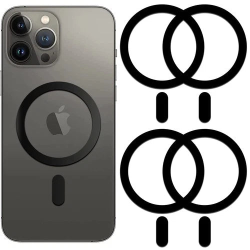 Metal Ring Compatible with MagSafe Sticker Designed for iPhone 12~17, Circle ...