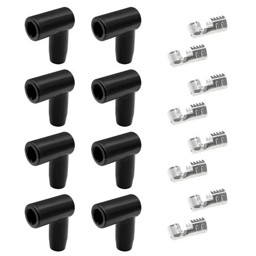 Fkewp 8 PCS Spark Plug Boot Terminal Kit, 90 Degree Ignition Wire...