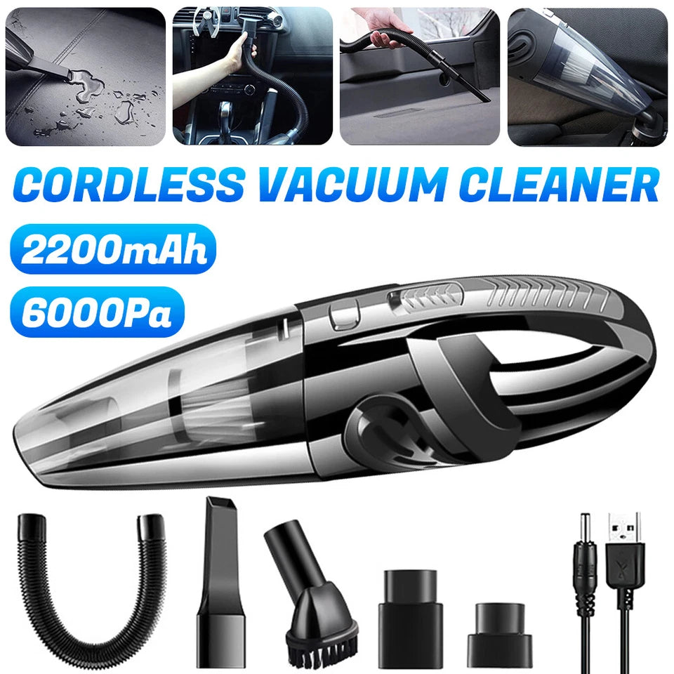 29000Pa Peak Cordless Hand Held Vacuum Cleaner Portable Car Auto Home Wireless