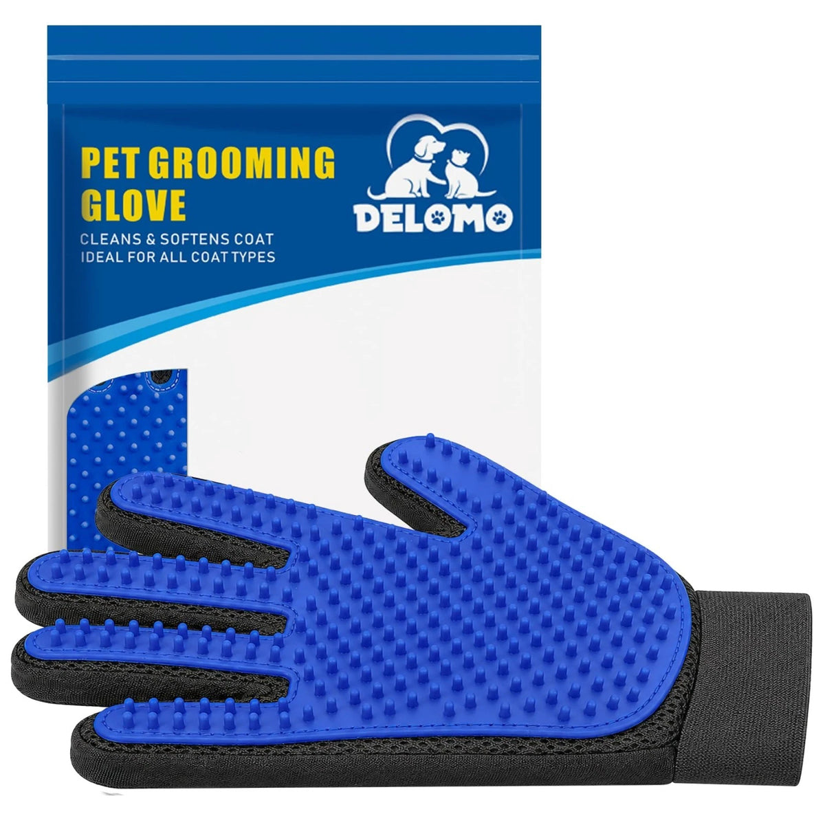 Pet Hair Remover Glove - Gentle Pet Grooming Glove Brush - Deshedding Glove - Ma