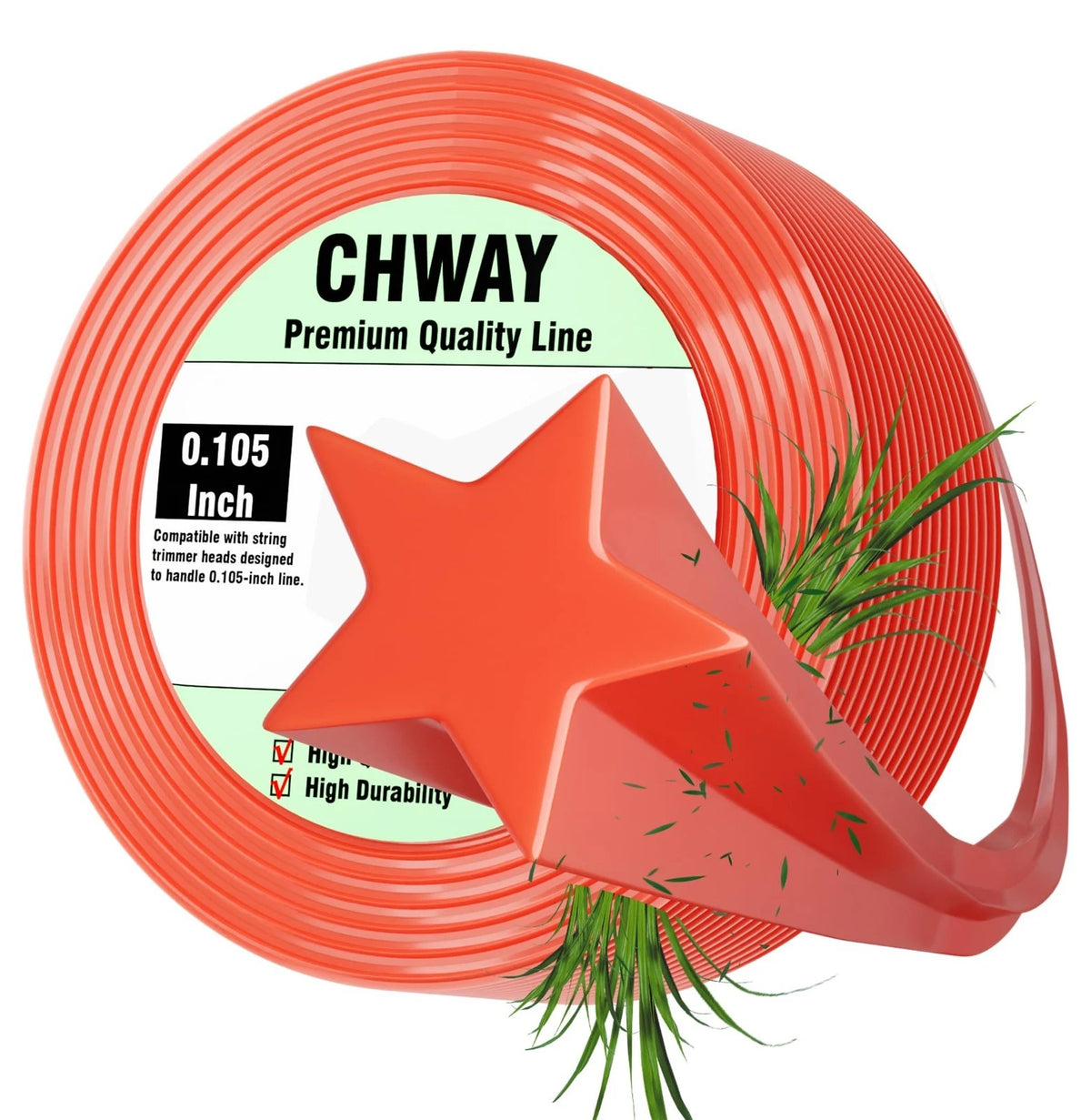 .105 Trimmer Line 120ft Heavy Duty String for Eater Lawn Edge & Thick