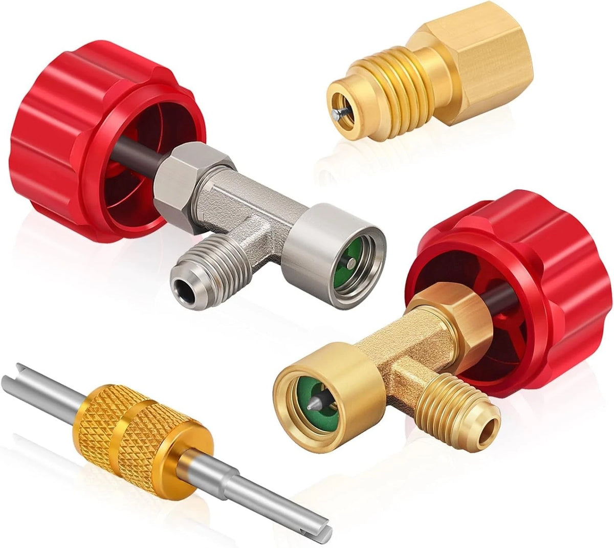 Automotive R134A Self Sealing Can Tap AC Puncture Freon Can Tap R134A Adapter