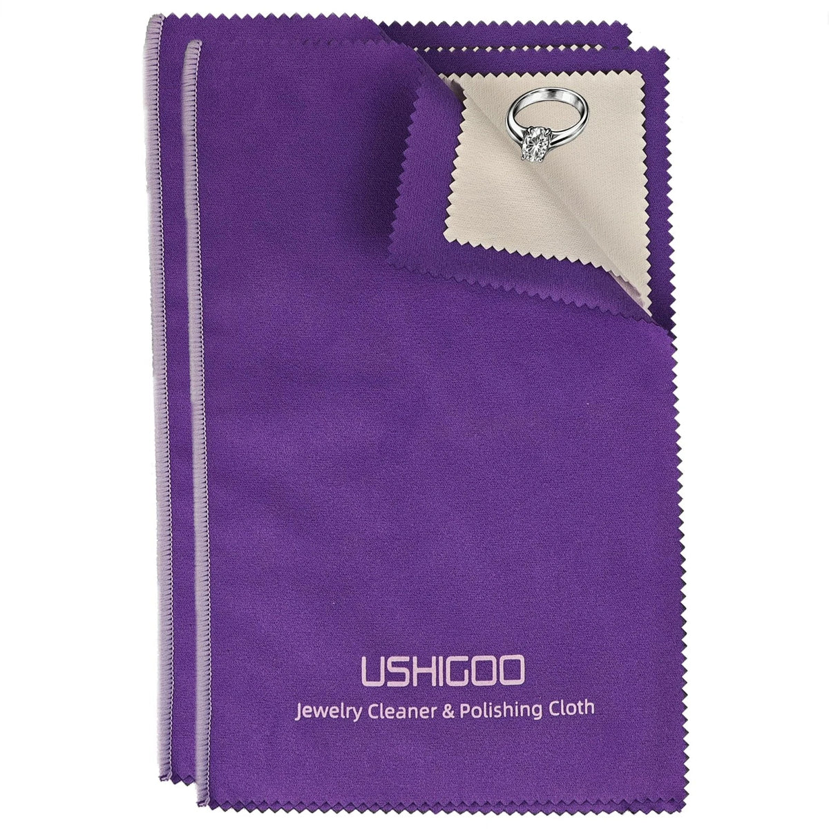 Jewelry Cleaning & Polishing Cloth,2Pcs Sterling Silver Gold Platinum Tarnish Re