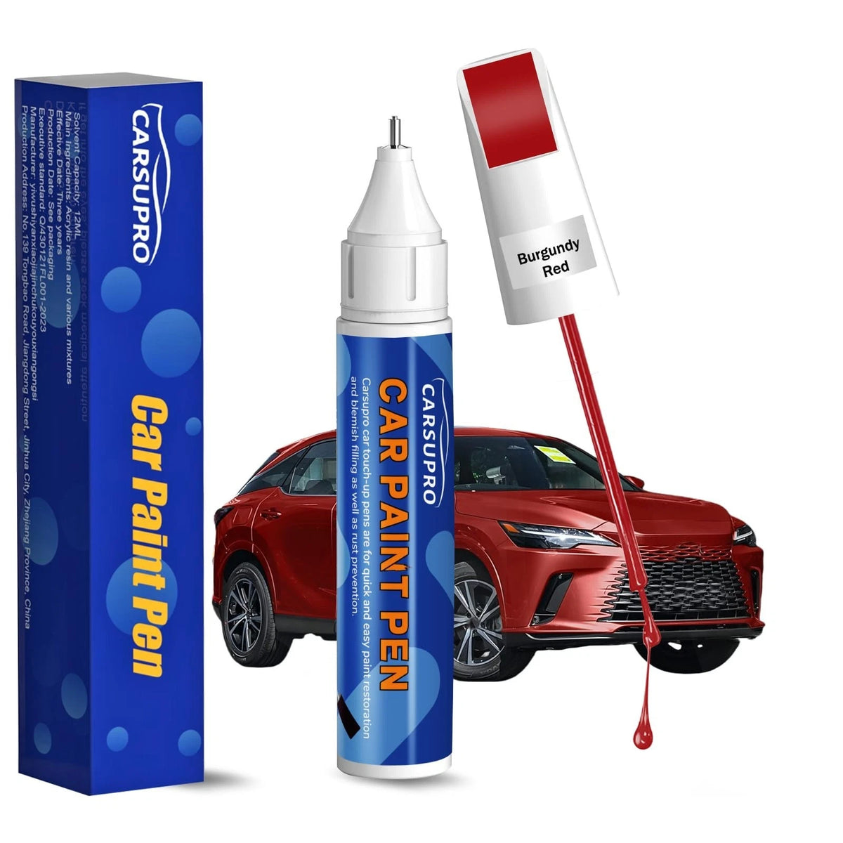 Red Touch Up Paint for Cars Deep Scratch Repair Auto Scratch Remover