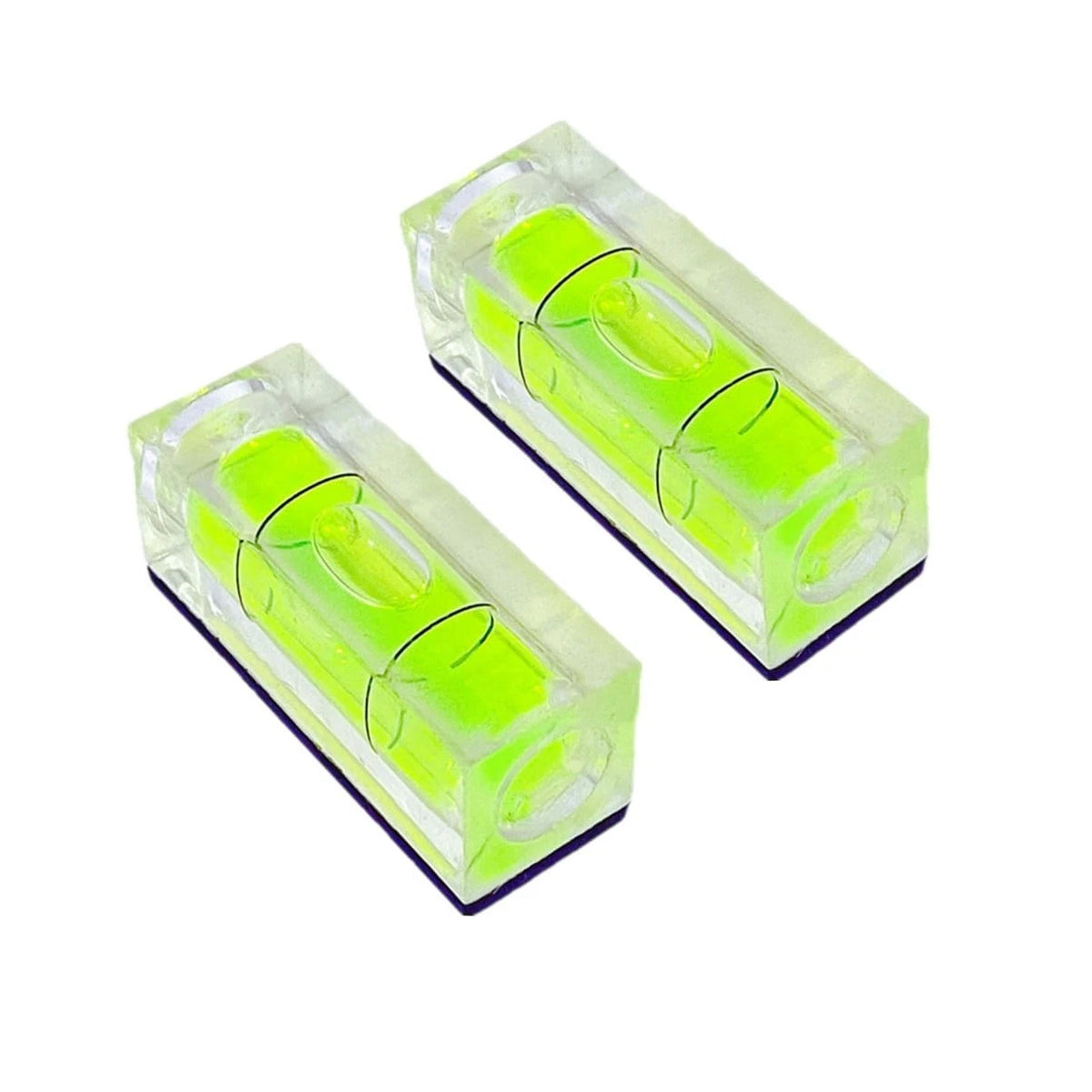 2Pcs Bubble Spirit Level with Magnetic Base 15X15X40Mm Single Line Small Square