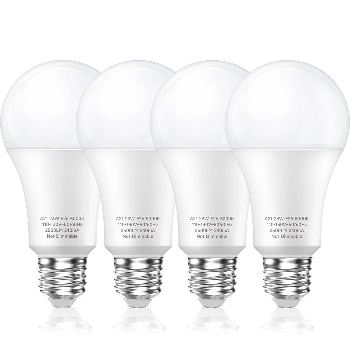 150 Watt LED Light Bulbs, Daylight White 5000K, 2500 Lumens Super Bright LED