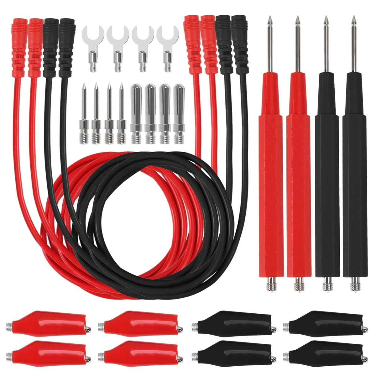2 Set 16 in 1 Multimeter Test Leads Kit Digital Probes Leads Set with Testing