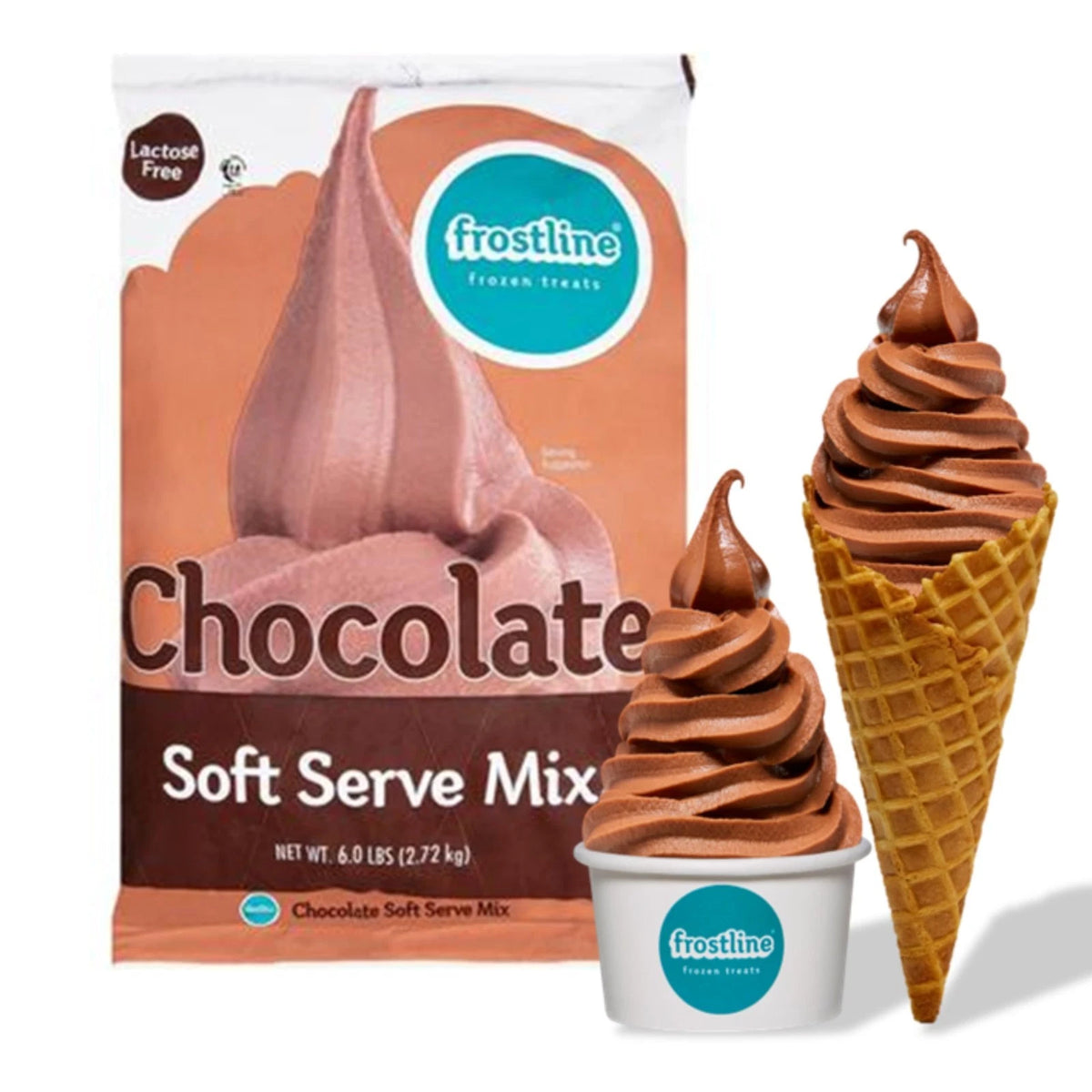 Chocolate Soft Serve Ice Cream Mix, Lactose & Gluten Free - Just Add Water