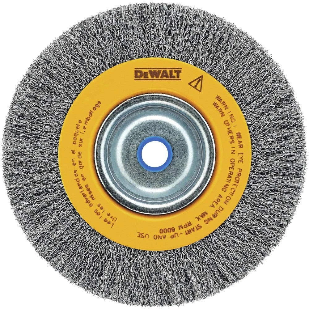DEWALT 6 Inch Crimped Wire Wheel For Bench Grinder Premium Quality - DW4905