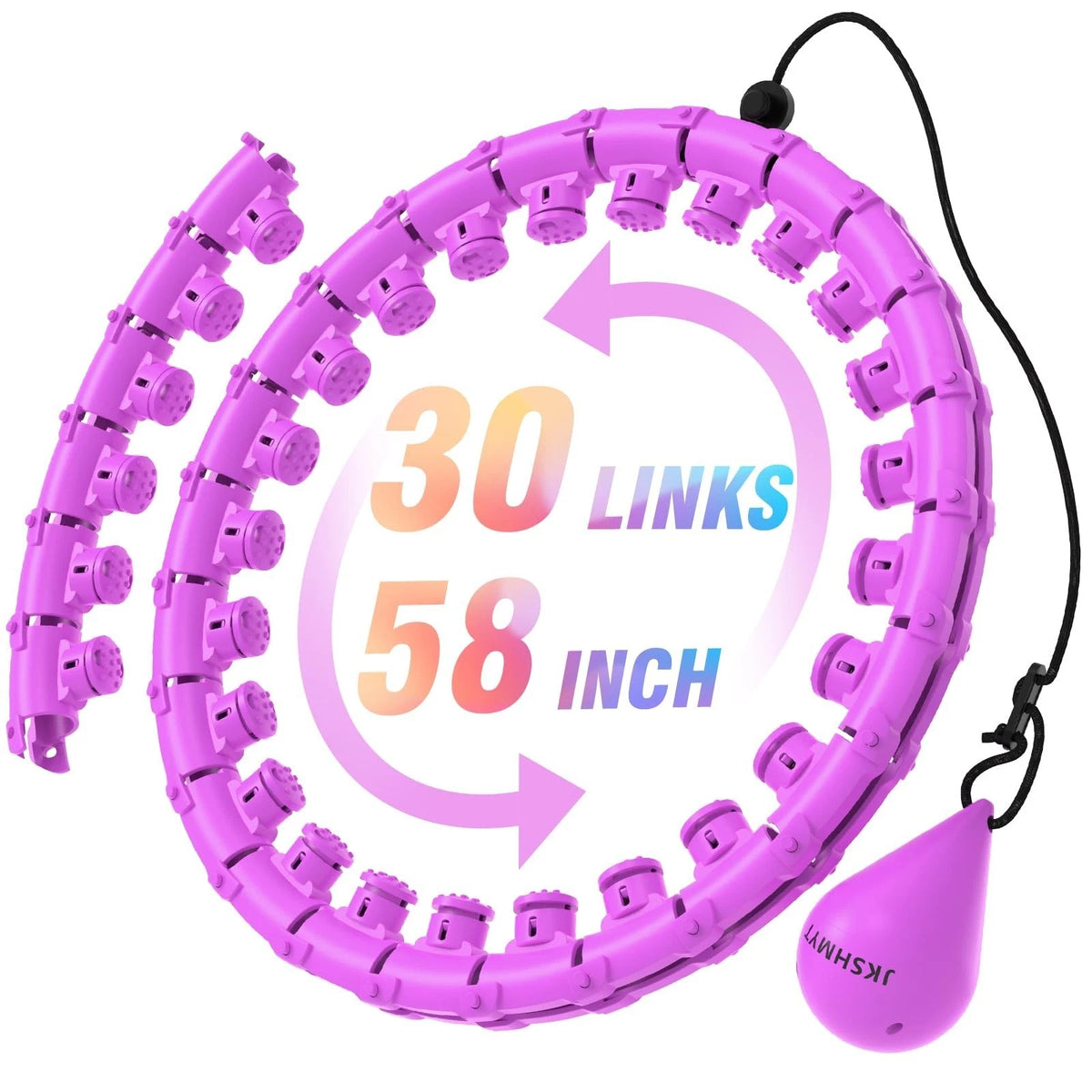 Weighted Hula Circle Hoops for Adults Weight Loss, Infinity Fit Hoop Plu