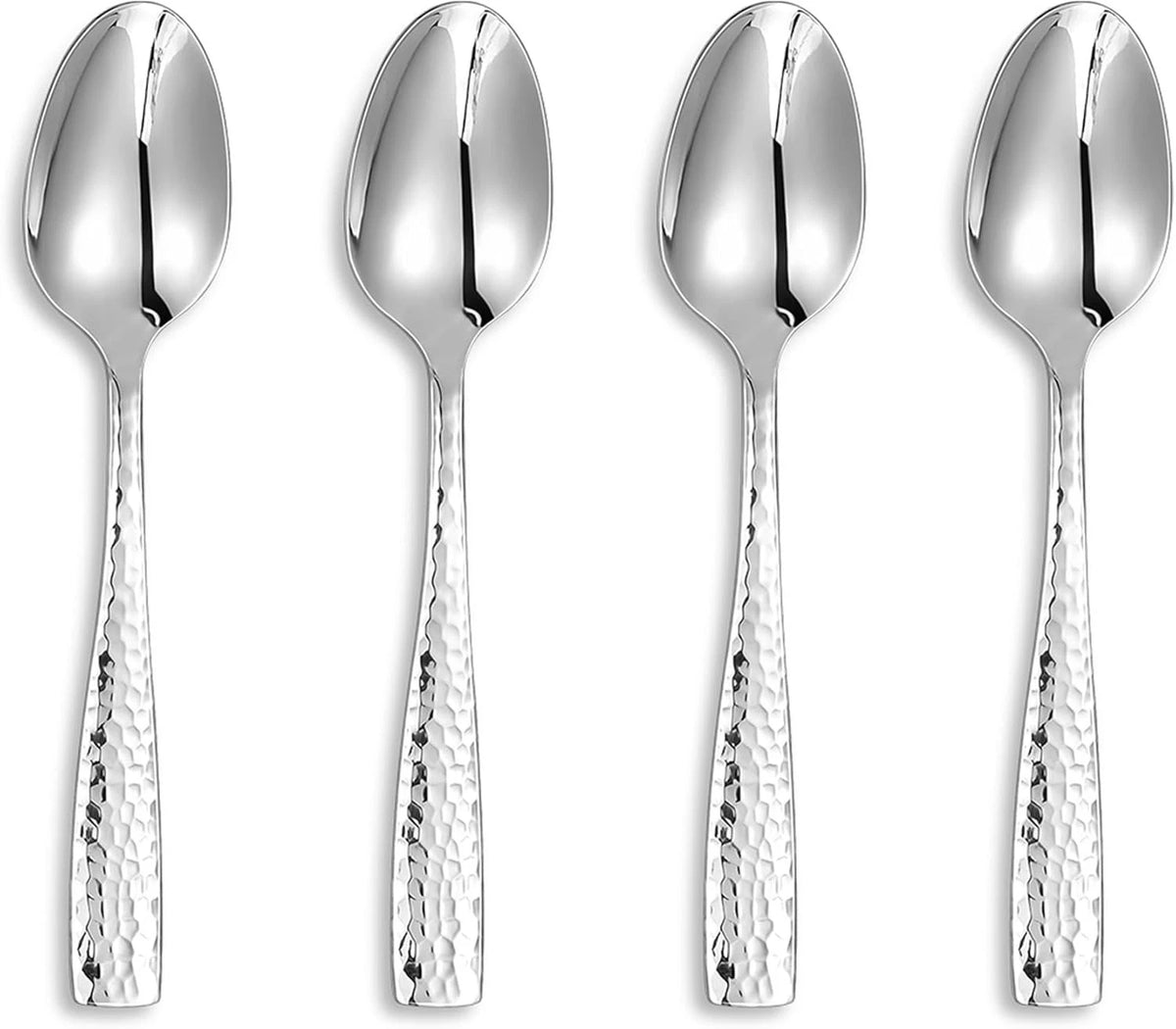 Premium 4-Piece Louis Hammered Spoons Set, 18/10 Stainless Steel, Set of 4, Fine