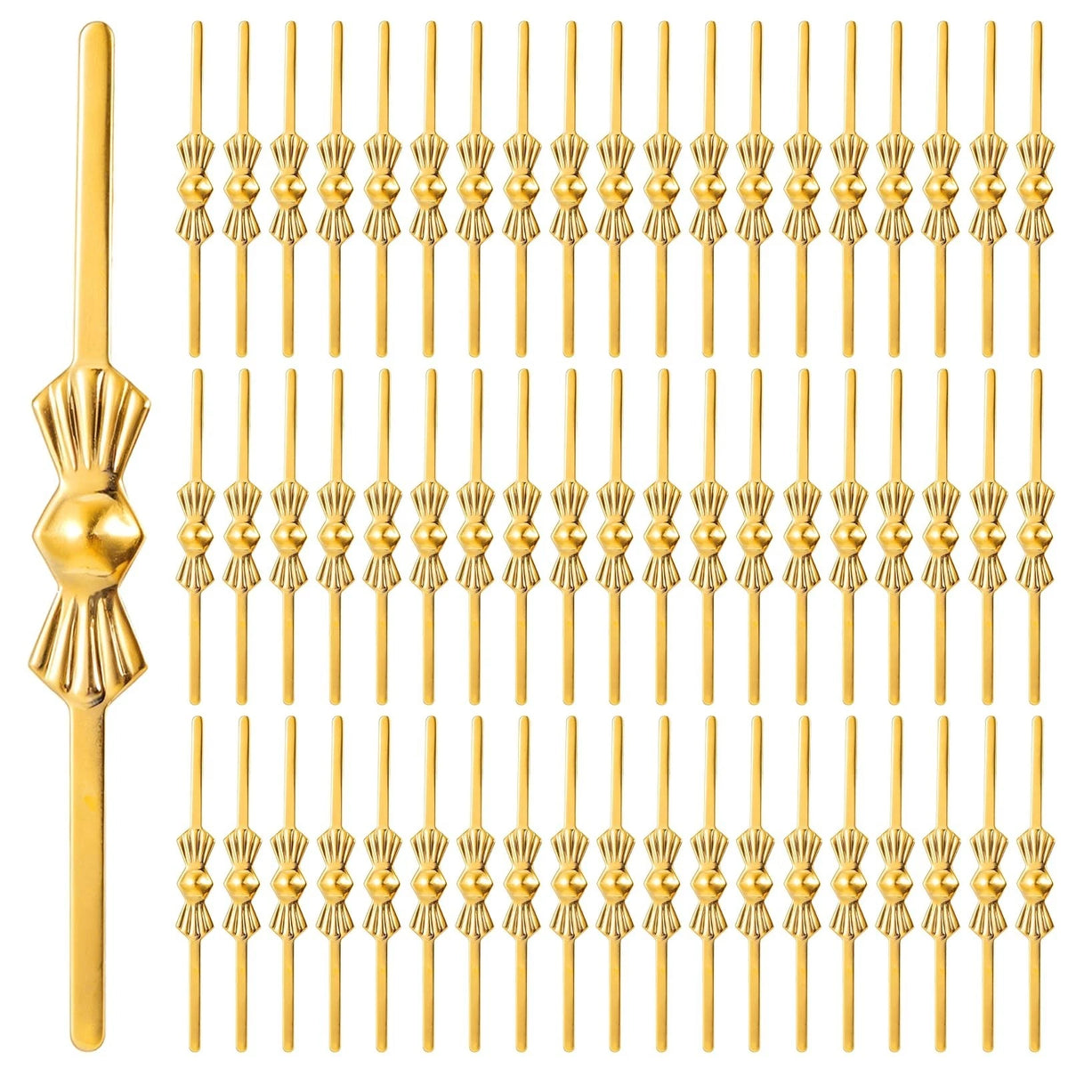 300 Pcs Bow Tie Crystal Connectors Chandelier Clips Pins for Fastening Crystals