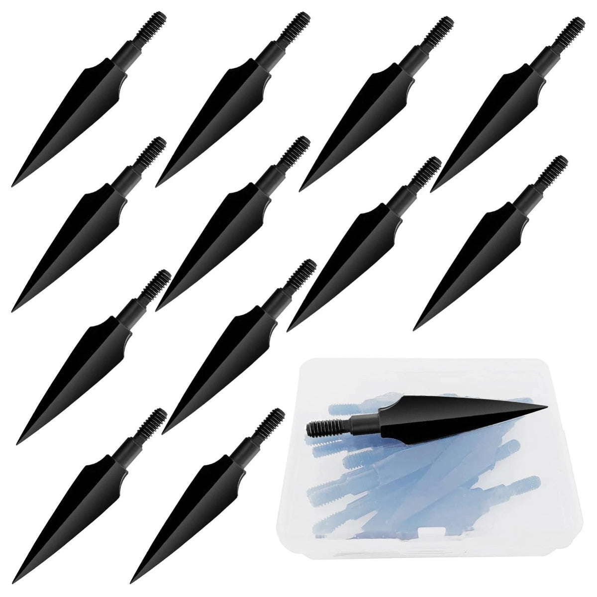 Traditional Broadhead 125 Grain Arrow Tip for Hunting 12 Pack
