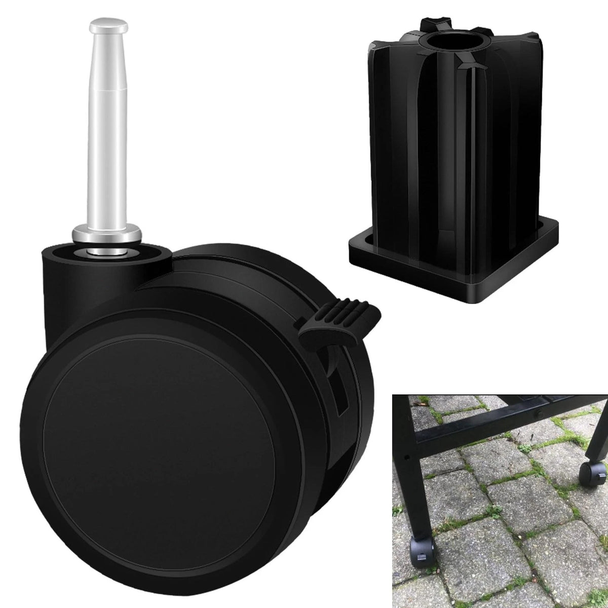 Caster Wheel Gas Grills/Stem Style Locking Swivel Caster 6414 306414 for Weber,