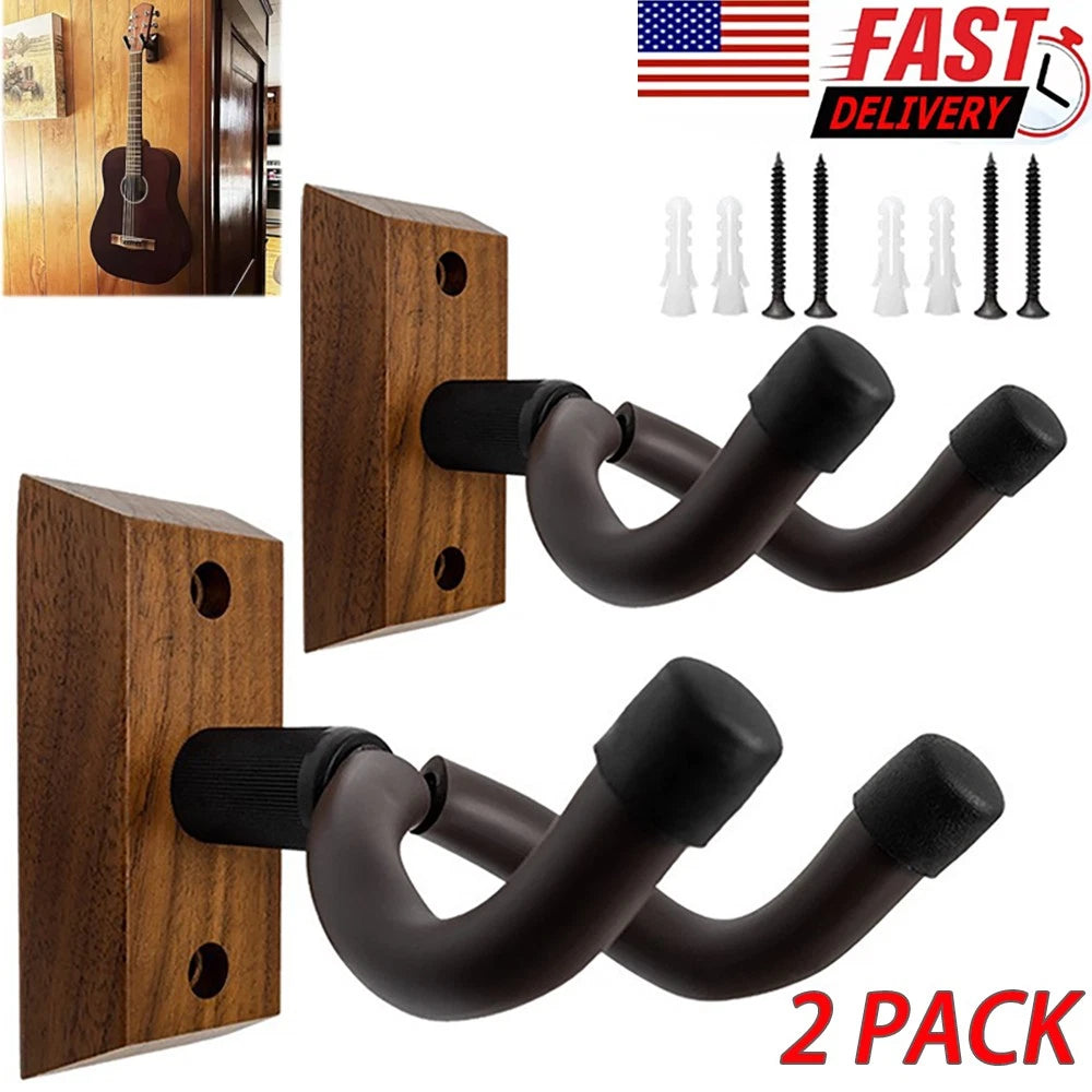 2 Pack Guitar Wall Hanger Guitar Wall Mount Guitar Hanger Wall Hook