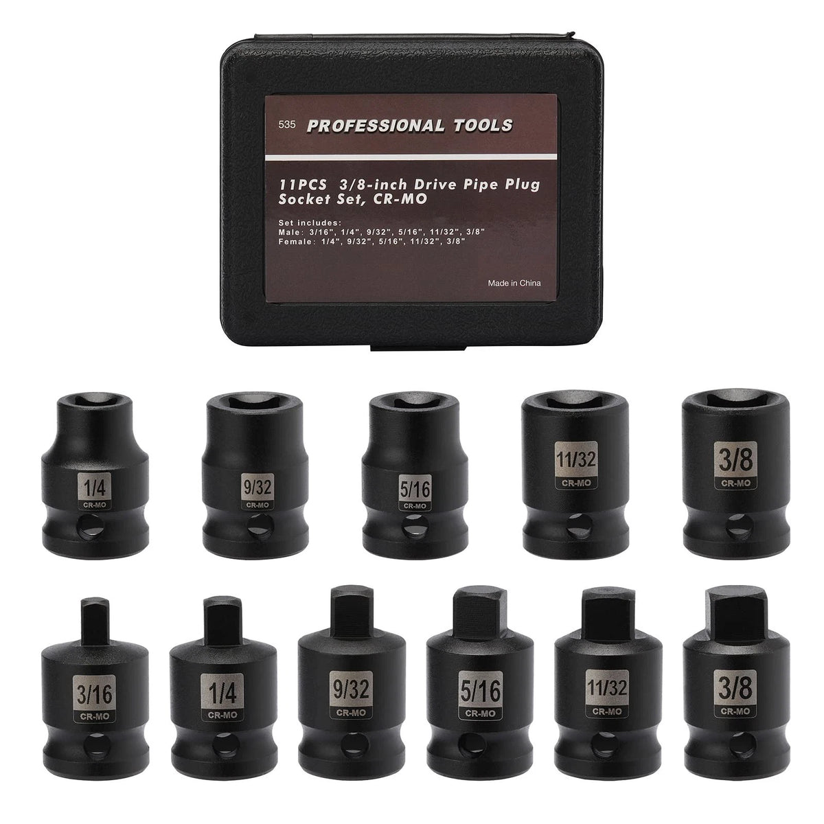 11PCS 3/8