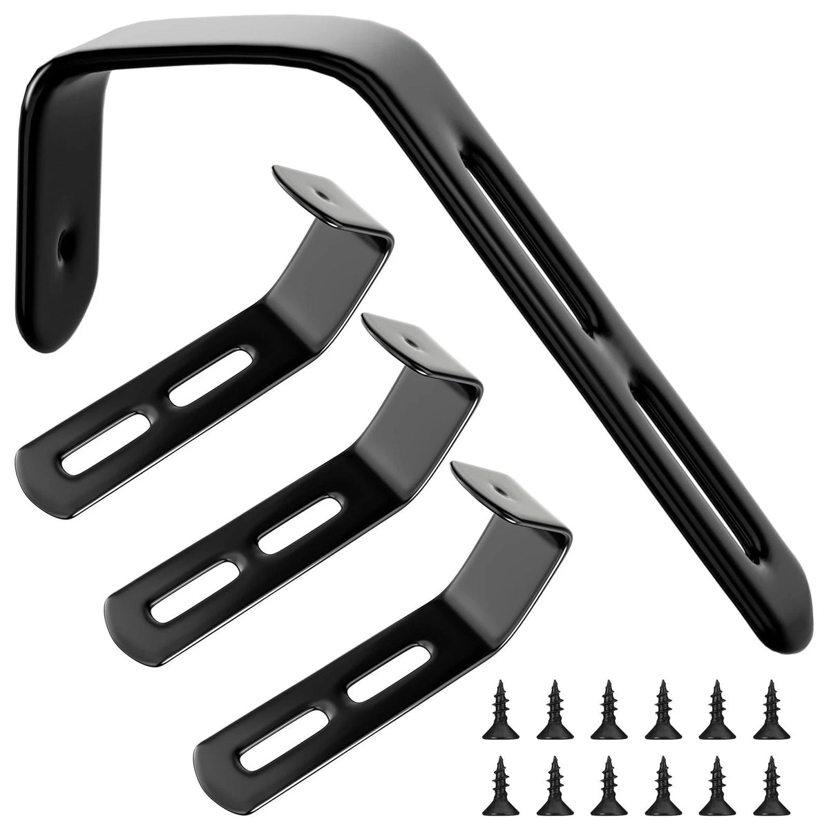 4 Set Angled Bunk Bed Ladder Hooks PVC Adjustable Coated Stainless Steel Iron Bu